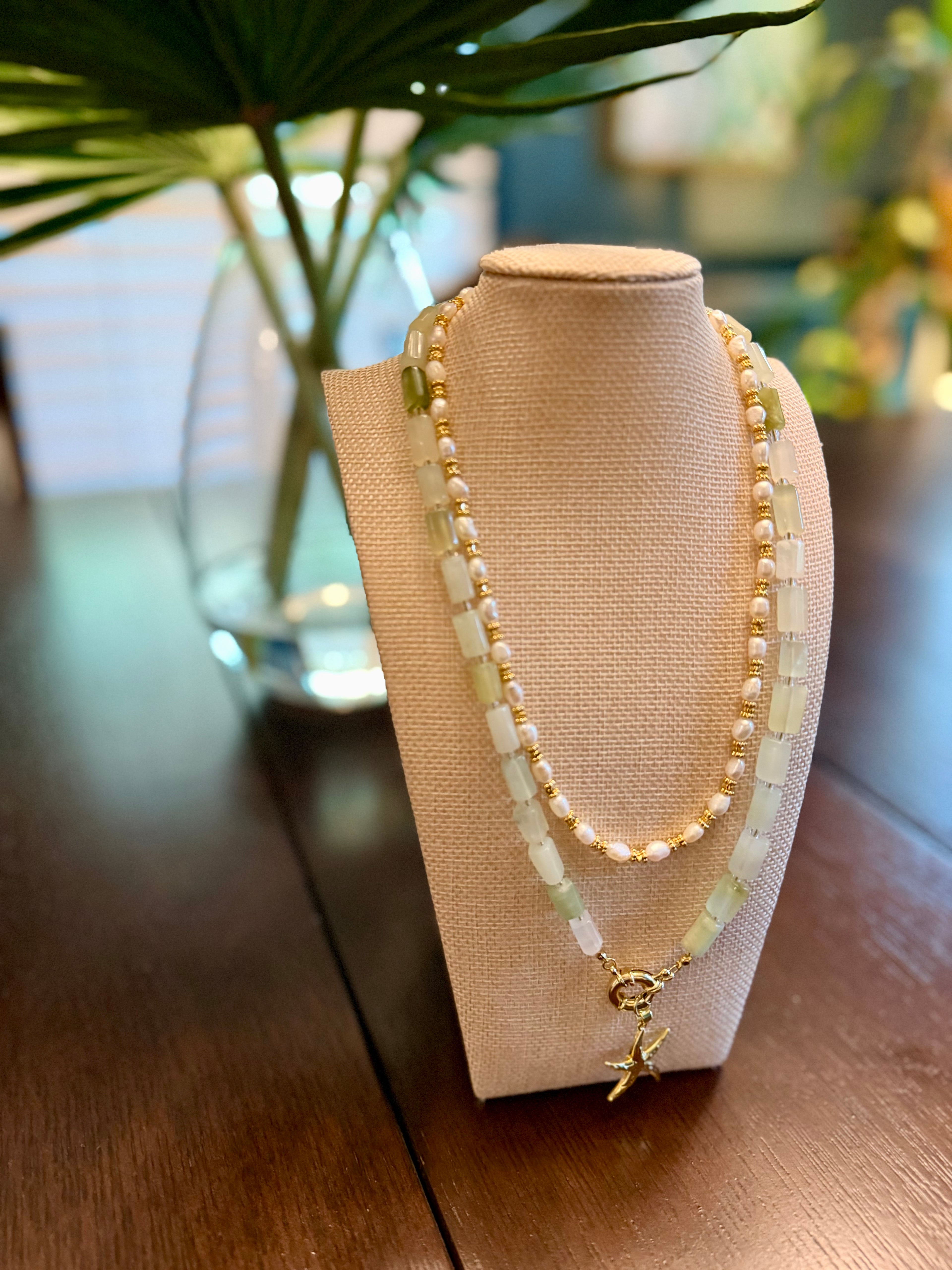 Baroque Pearl + Gold Choker