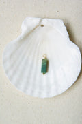 Jade rectangle charm