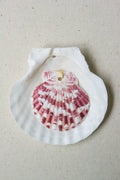 Purple scallop shell charm