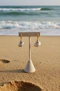 Shell Earrings on Beach