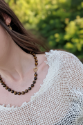 Tiger Eye Necklace – Green Background