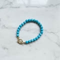 Turquoise Bracelet on Marble