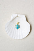 Turquoise tortoise charm
